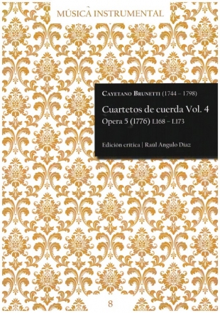 Cuartetos de cuerda vol.4 Opera 5 (1776) L168 - L173 partitura