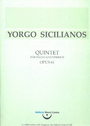 Quintet op.61 for piano, 2 violins, alto and violoncello score and parts