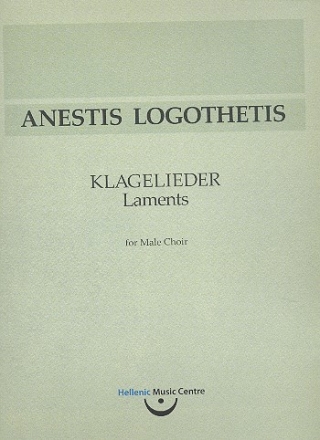 Klagelieder for male chorus score (gr/kyr)