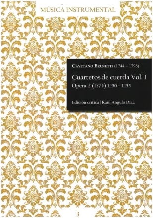 Cuartetos de cuerda vol.1 Opera 2 (1774) L150 - L155 partitura