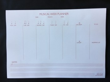 Notizblock Wochenplaner Din A4 quer 52 Blatt