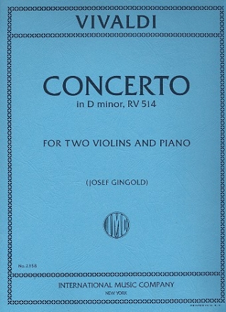Concerto d minor RV514 2 violins and piano