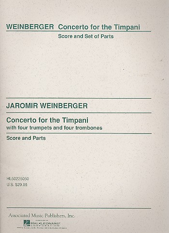 Concerto for the timpani for timpani, 4 trumpets and 4 trombones score and parts