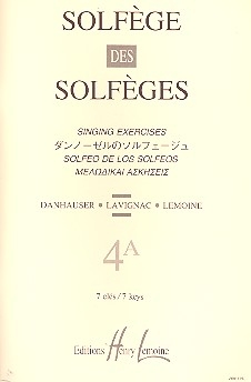 Solfege des solfeges vol.4a singing exercises in 7 keys