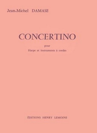 Concertino  pour harpe et instruments a cordes partition+parties