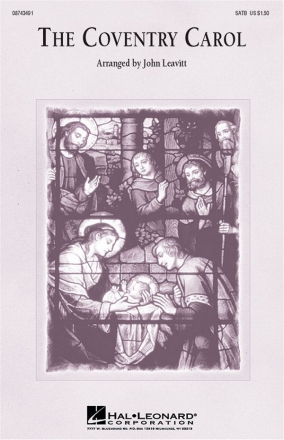 The Coventry carol for mixed chorus and piano,  score