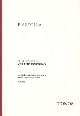 Verano porteno  for violin and string orchestra score