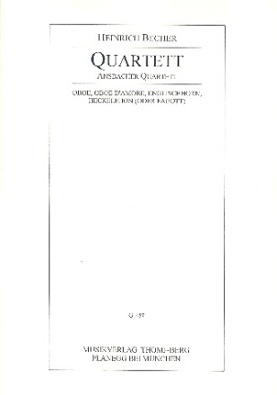 Ansbacher Quartett fr Oboe, Oboe d'amore, Englischhorn und Heckelphon (Fag) Stimmen (Kopie)