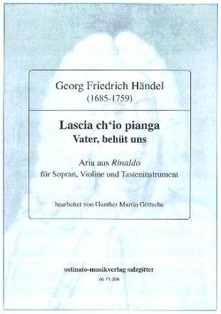 Lascia ch'io pianga fr Sopran, Violine und Klavier