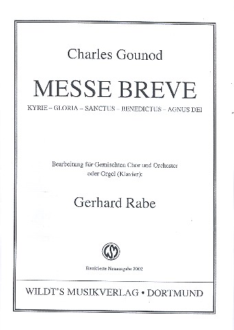 Messe breve fr gem Chor und Orgel (Klavier) Orgelpartitur