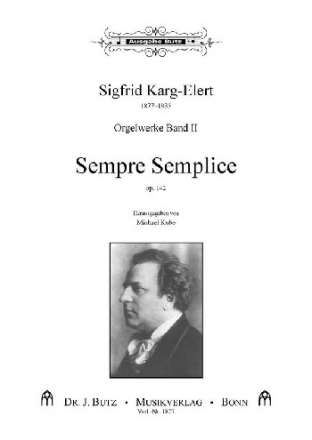 Sempre semplice op.142 fr Orgel