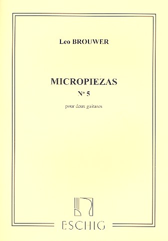 Micropiezas No.5 pour 2 guitarres Partition