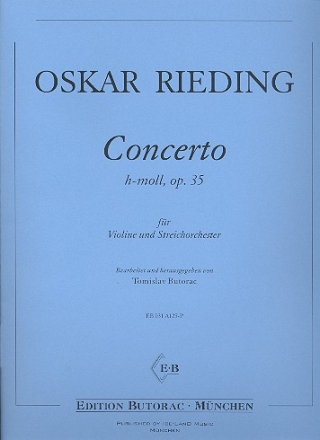 Concerto h-Moll op.35 fr Violine und Streichorchester Partitur