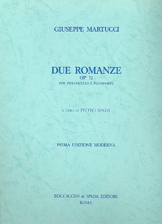 2 Romanze op.72 per violoncelloe pianoforte