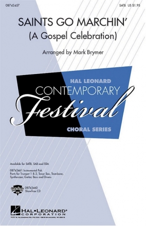Saints go marchin' for mixed chorus a cappella score Brymer, mark, arr.