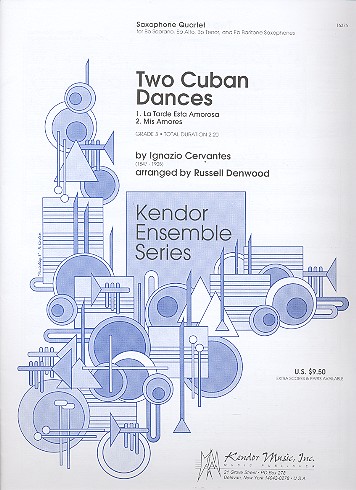 2 Cuban Dances for 4 saxophones (SATB) score and parts