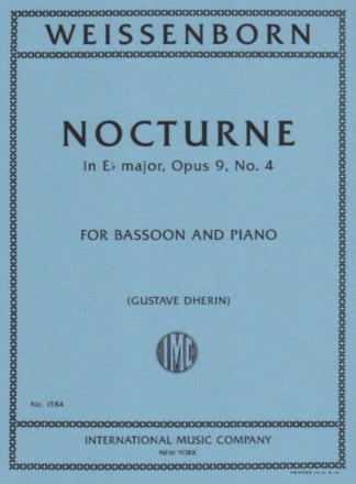 Nocturne Es-Dur op.9,4 fr Fagott und Klavier Dherin, Gustave, Ed