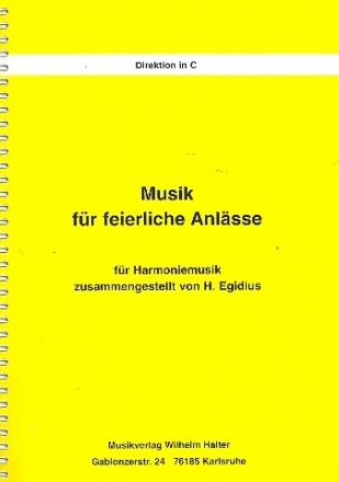 Musik fr feierliche Anlsse fr Blasorchester Direktion