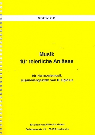 Musik fr feierliche Anlsse fr Blasorchester Direktion