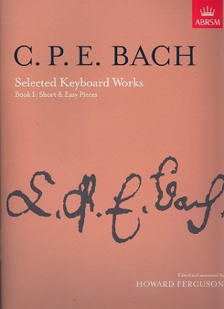 Selected keyboard works vol.1 short and easy pieces Ferguson, Howard, ed
