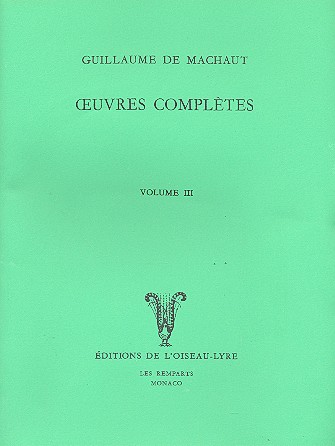 Oeuvres completes vol.3 - pour voix mixtes, partition Schrade, Leo, arr.
