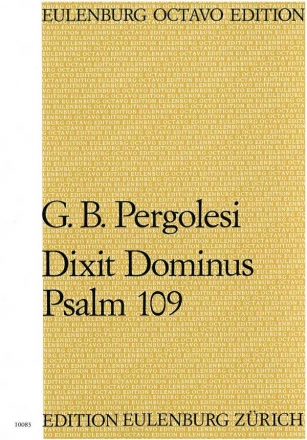 Dixit Dominus - Psalm 109 fr Soli, Doppelchor und Doppelorchester Partitur