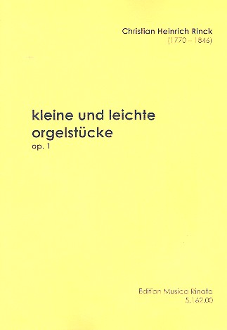 Kleine und leichte Orgelstcke op.1  