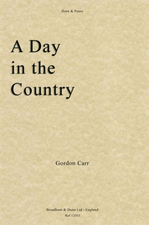 A day in the country For horn in f and piano