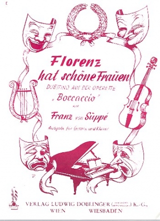 Florenz hat schne Frauen fr Sopran, Tenor und Klavier Duettino aus der Operette Boccaccio