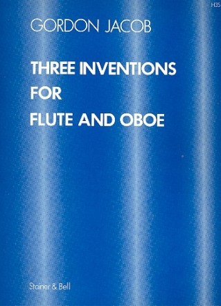 3 Inventions for flute and oboe, score