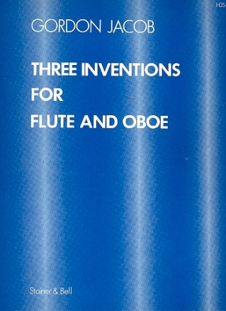 3 Inventions for flute and oboe, score