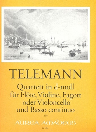 Quartett d-Moll fr Flte, Violine, Fagott (Violoncello) und Bc Puler, Bernhard,  Ed