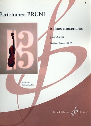 6 duos concertantes vol.2 (nos.4-6) pour 2 altos, partition