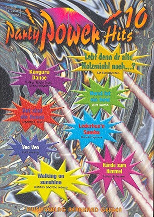 Party Power Hits 10 (mit B-Stimmen): fr Klavier, Akkordeon und Gesang