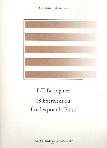 18 exercices ou etudes pour flute