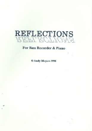 Reflections for bass recorder and piano (1998)
