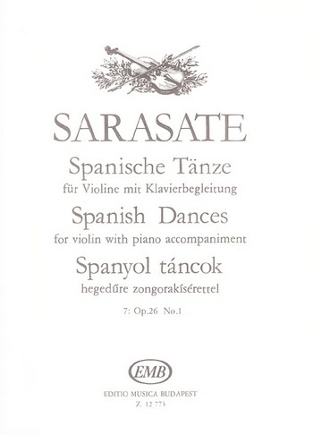 Spanische Tnze Nr.7 op.26,1 fr Violine und Klavier