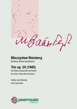 Trio op.24 fr Violine, Violoncello und Klavier Partitur und Stimmen