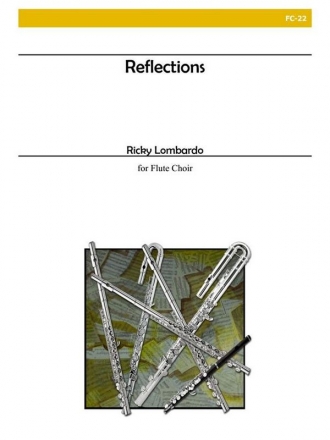 Reflections for flute ensemble (8) score and parts