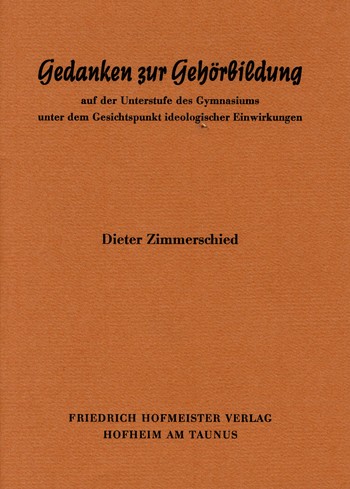 Gedanken zur Gehrbildung auf der Unterstufe des Gymnasiums unter dem Gesichtspunkt ideologischer Einwirkungen