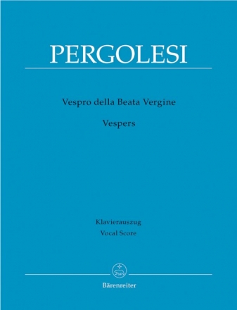 Vespro della Beata Vergine fr Soli, gem Chor und Orchester Klavierauszug (it)