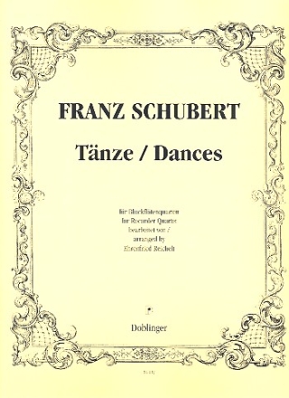 Tnze fr 4 Blockflten (SATB) Partitur und Stimmen