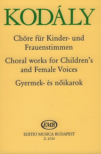 Chre fr Kinder- und Frauenstimmen Partitur (UNG)