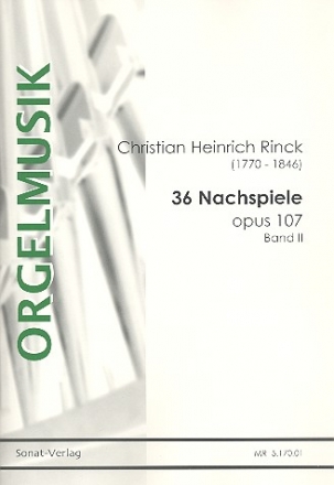 36 Nachspiele op.107 Band 2 fr Orgel