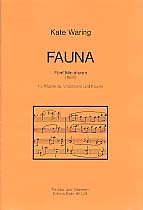 Fauna 5 Miniaturen fr Klarinette, Violoncello und Klavier Partitur und Stimmen