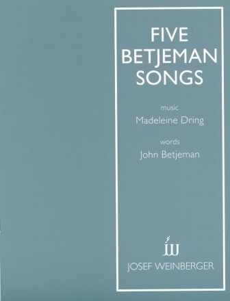 Five Betjeman Songs fr Gesang und Klavier