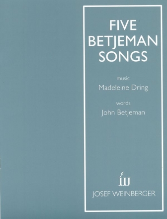 5 Betjeman Songs fr Gesang und Klavier