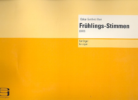 Frhlings-Stimmen fr Orgel