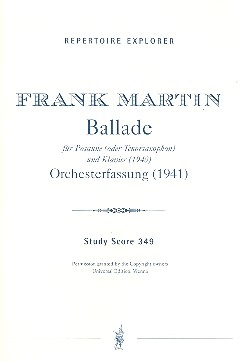 Ballade fr Posaune (Tenorsaxophon) und Klavier fr Orchester Studienpartitur