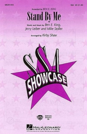 Stand by me for female chorus and piano score SSA showcase